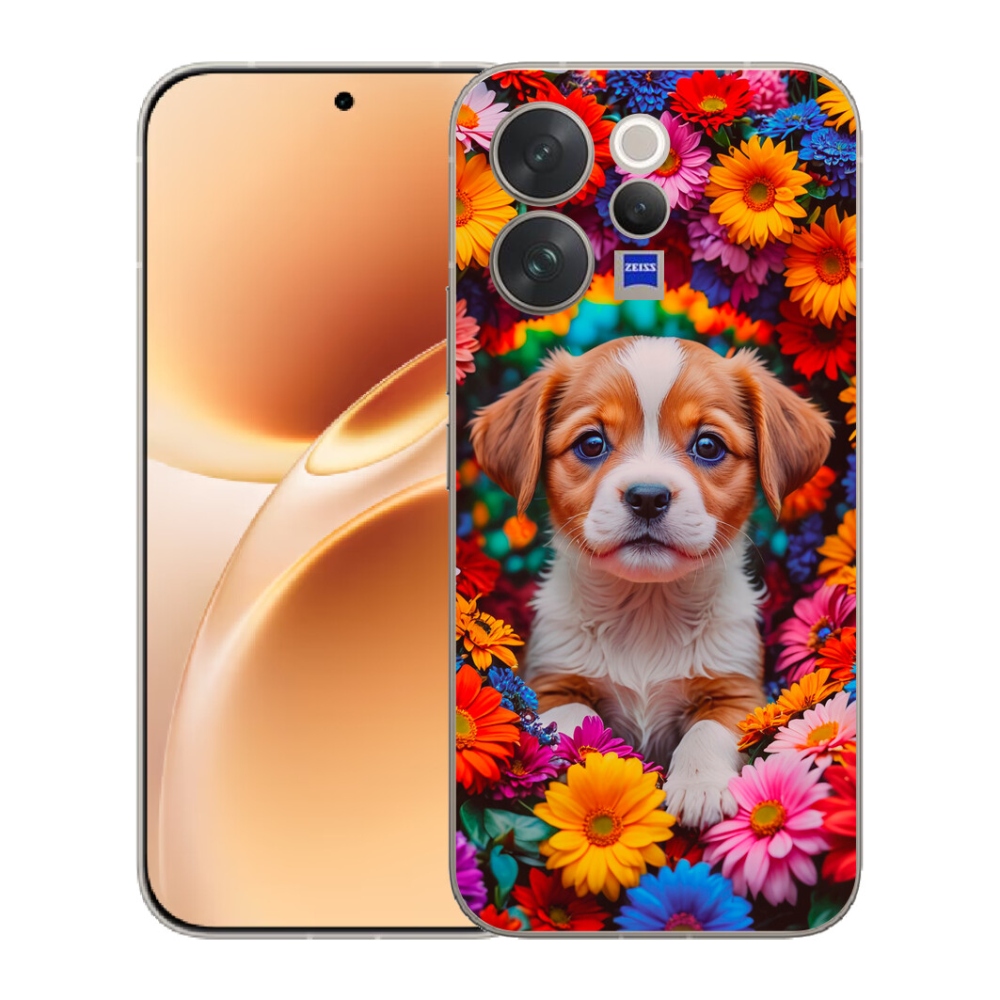 Gélový kryt mmCase na Vivo V70 - roztomilé šteňa