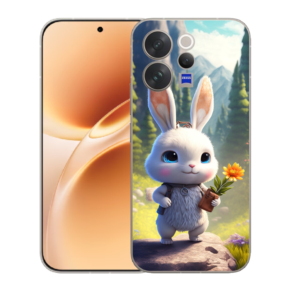 Gélový kryt mmCase na Vivo V70 - roztomilý zajačik