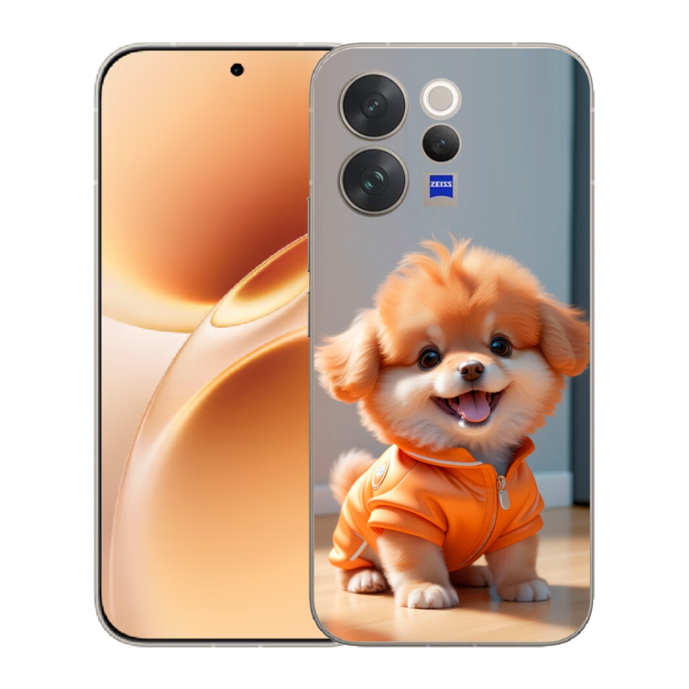 Gélový kryt mmCase na Vivo V70 - roztomilý pomeranian v mikine