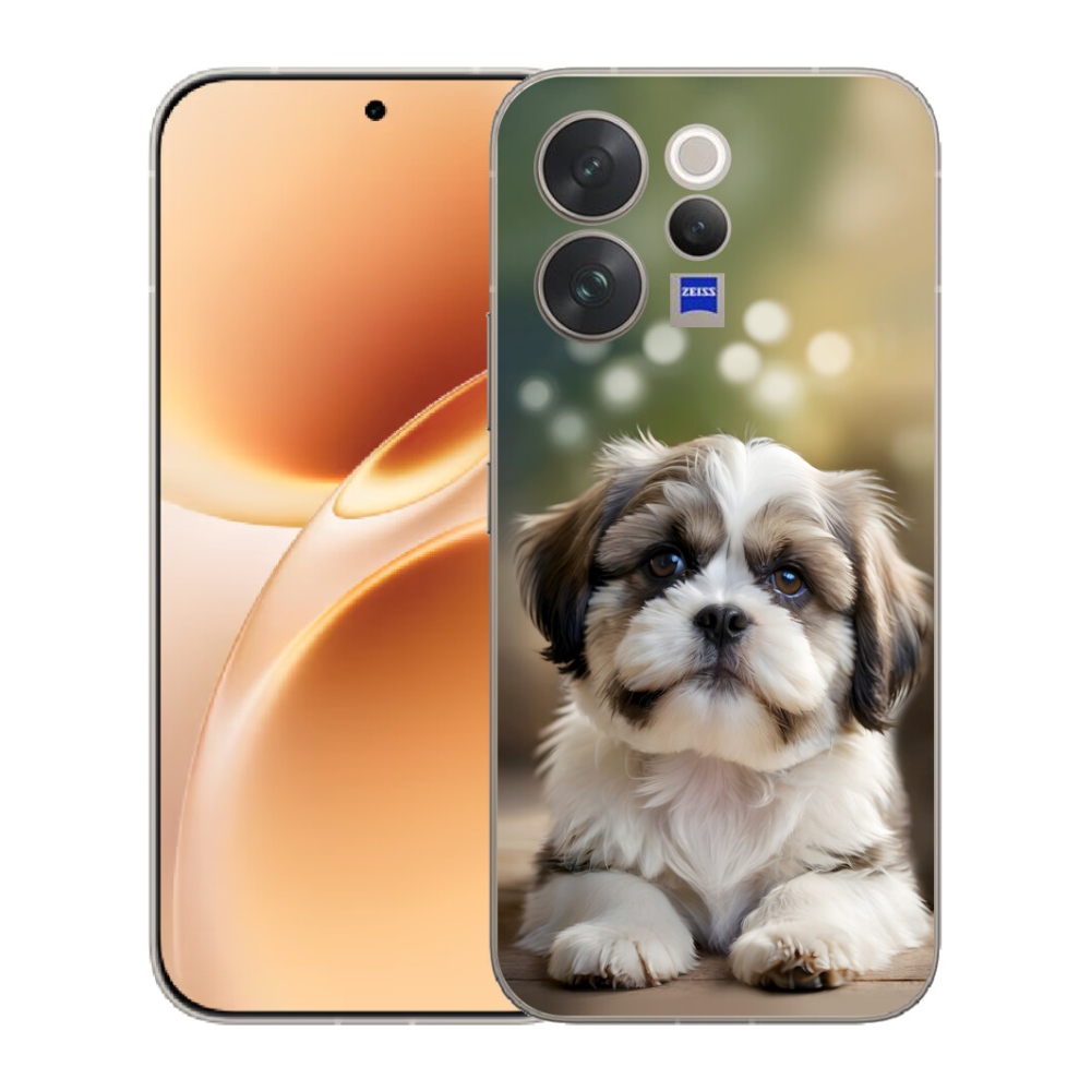 Gélový kryt mmCase na Vivo V70 - roztomilý shih-tzu