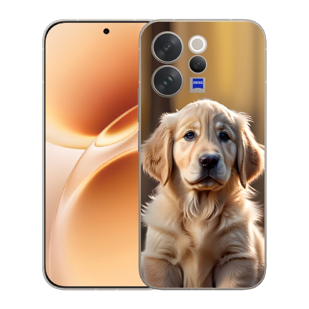 Gélový kryt mmCase na Vivo V70 - roztomilý zlatý retriever
