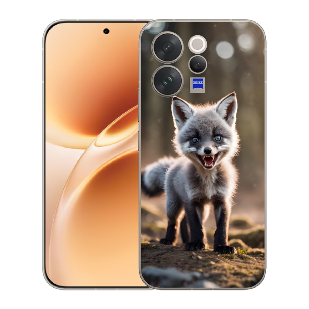 Gélový kryt mmCase na Vivo V70 - rozzúrená líška