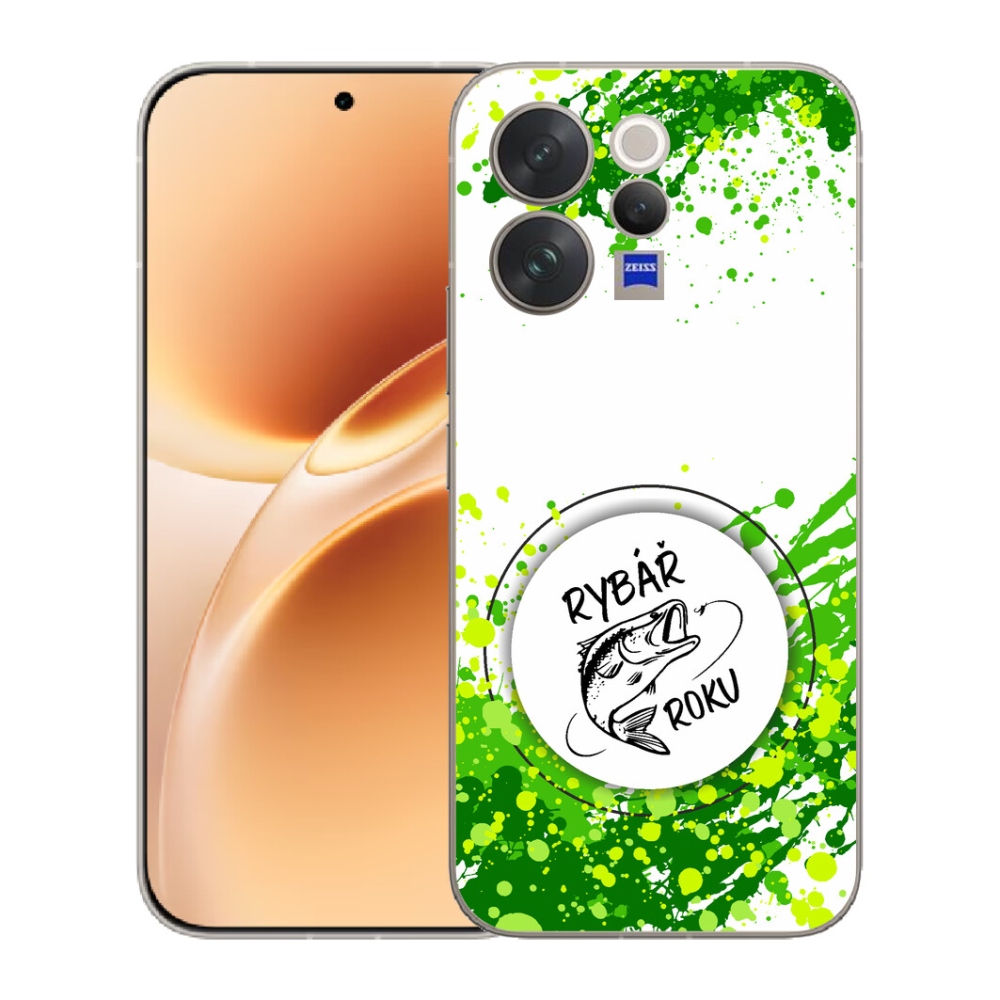 Gélový kryt mmCase na Vivo V70 - rybár roka biele pozadie