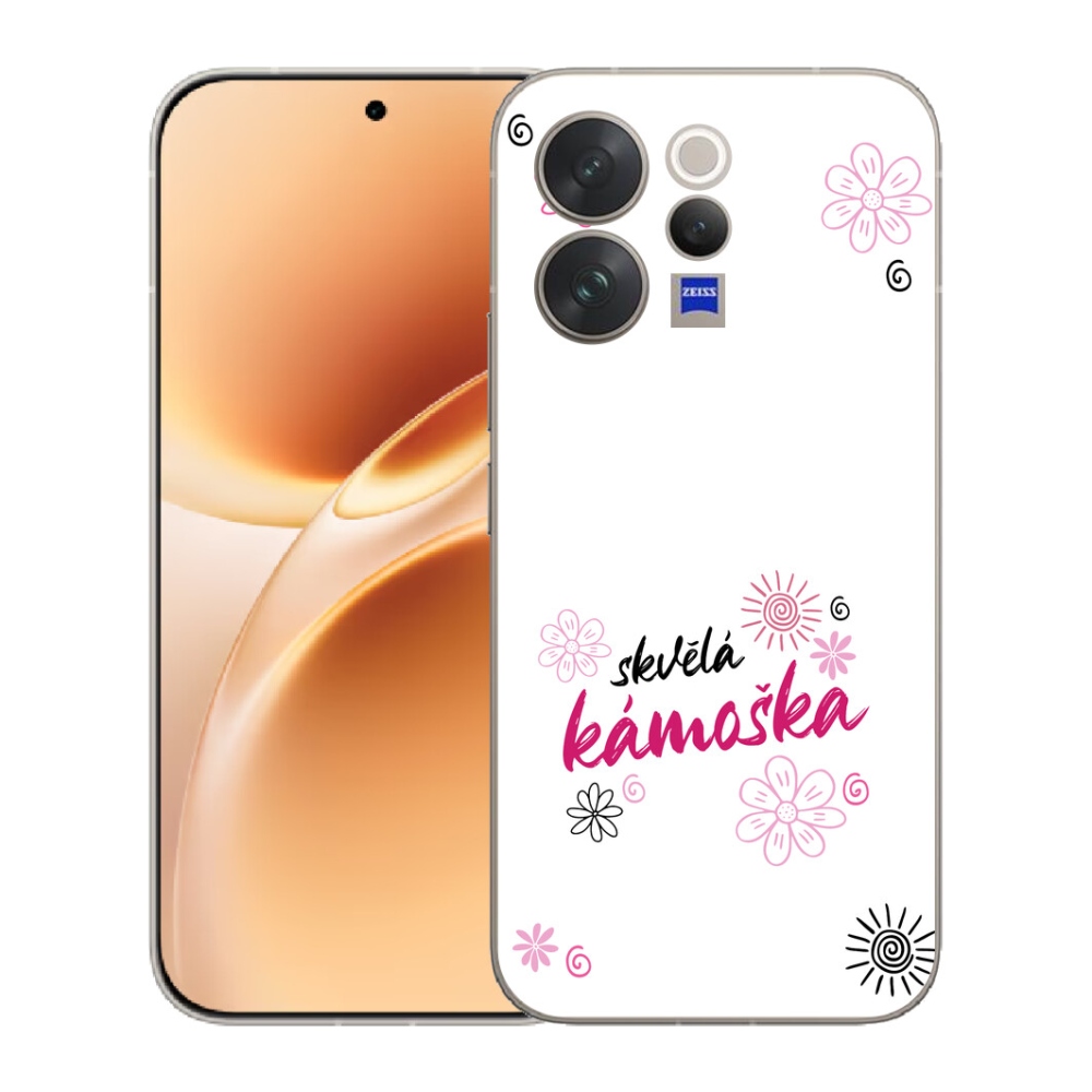 Gélový kryt mmCase na Vivo V70 - skvelá kamoška biele pozadie