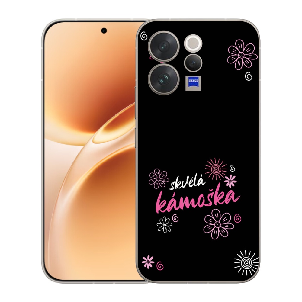 Gélový kryt mmCase na Vivo V70 - skvelá kamoška čierne pozadie
