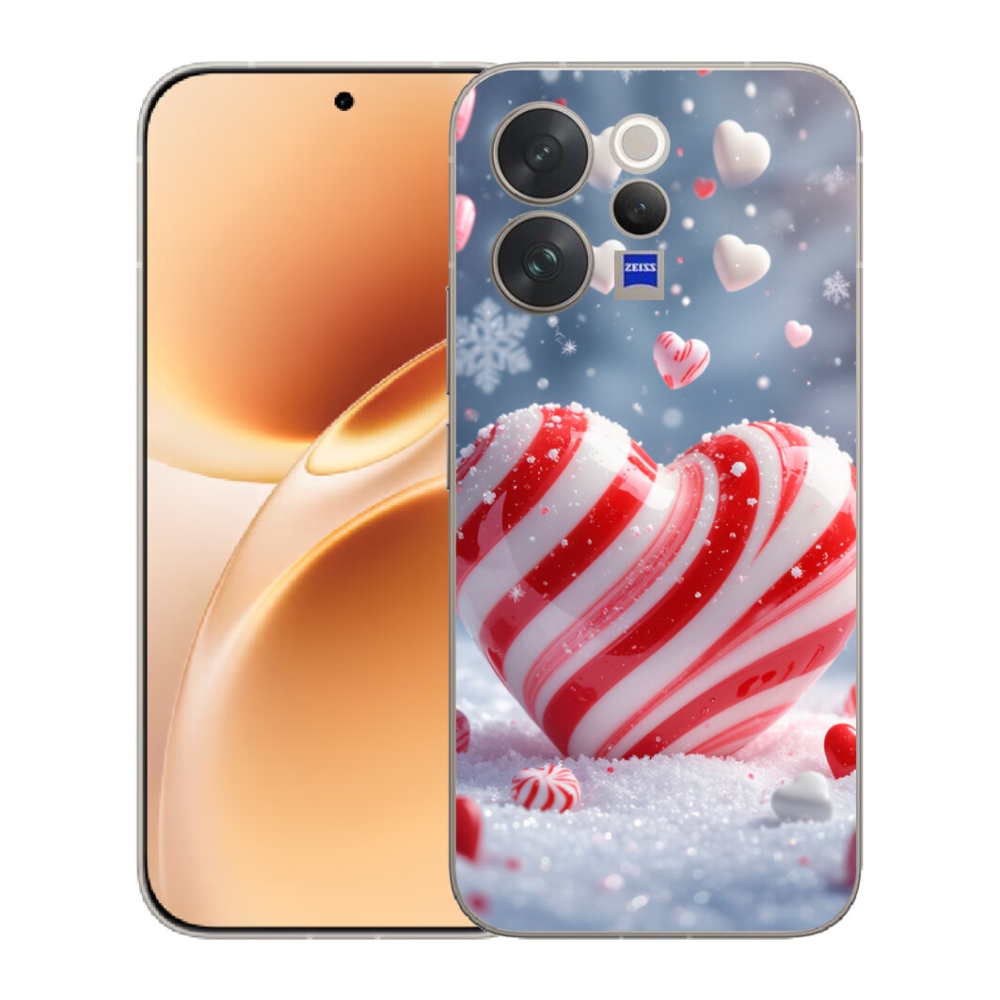 Gélový kryt mmCase na Vivo V70 - sladké srdce