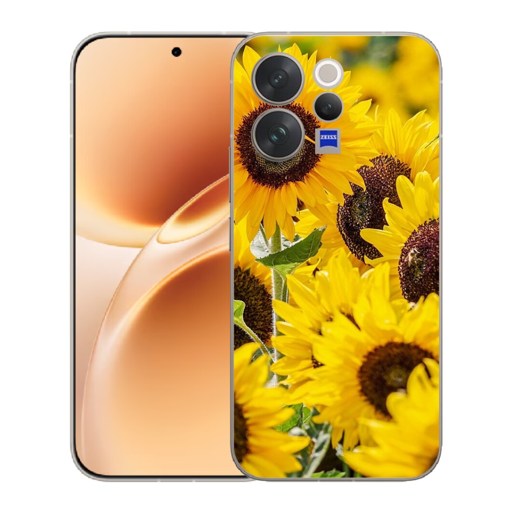 Gélový kryt mmCase na Vivo V70 - slnečnica