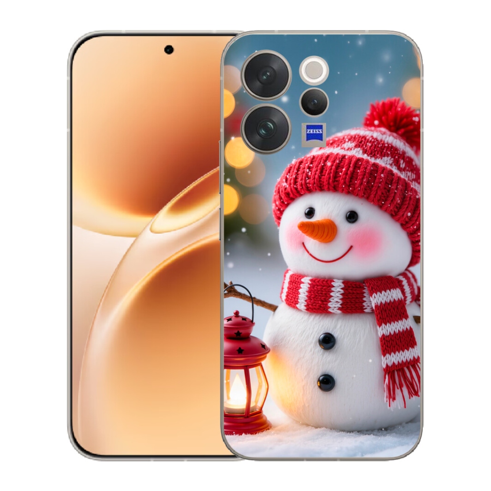 Gélový kryt mmCase na Vivo V70 - snehuliak 2