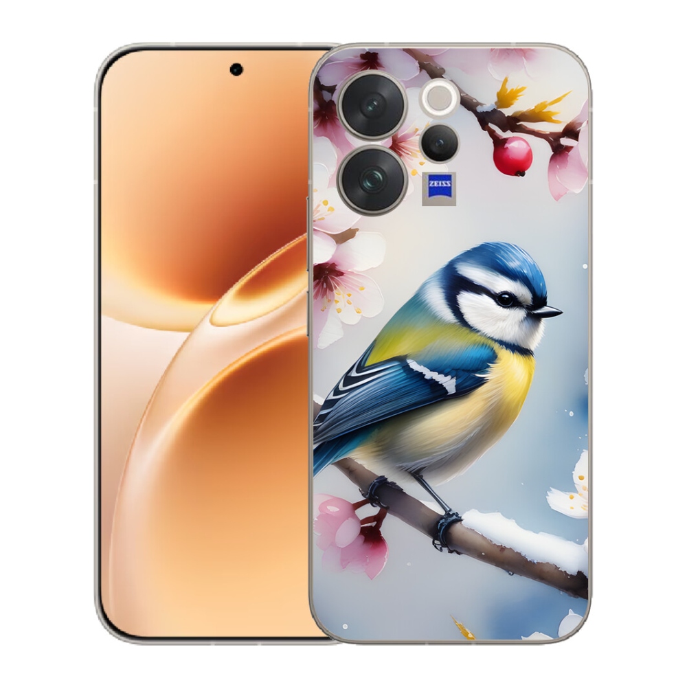 Gélový kryt mmCase na Vivo V70 - sýkorka