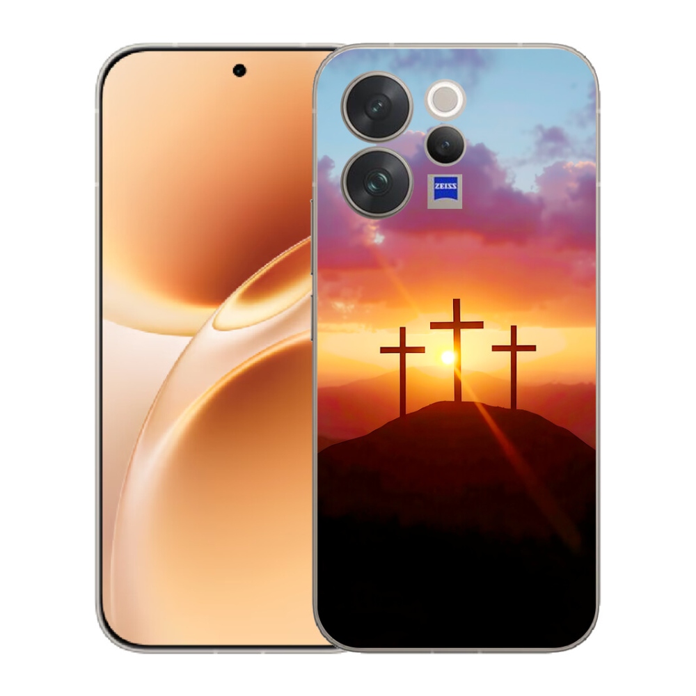 Gélový kryt mmCase na Vivo V70 - tri kríža