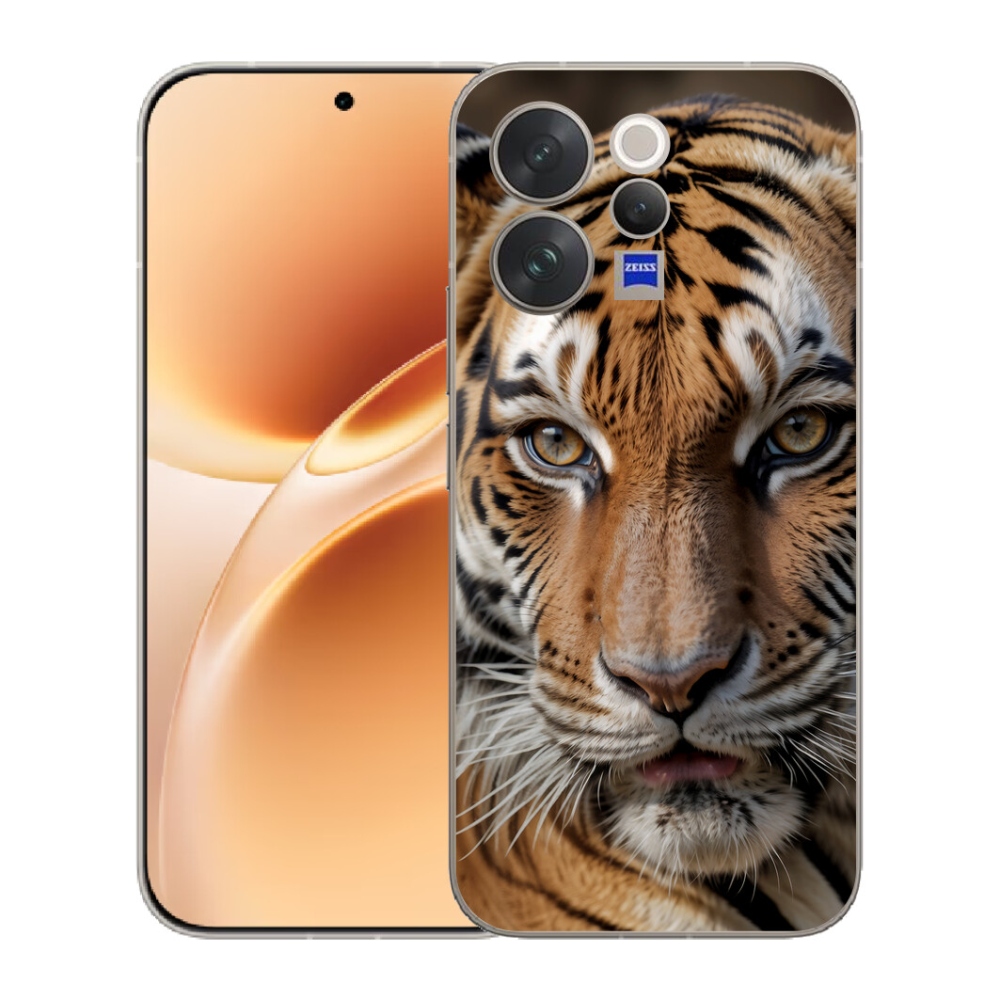 Gélový kryt mmCase na Vivo V70 - tigrie pohľad