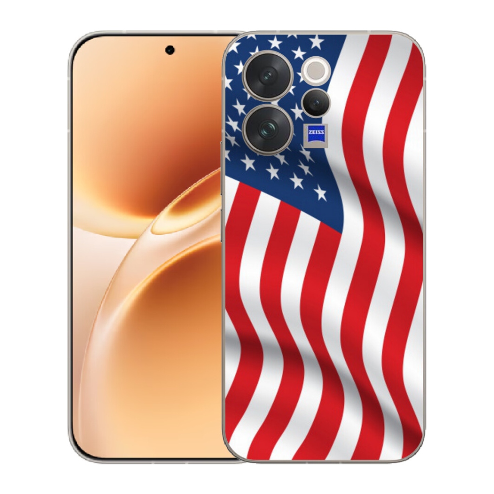 Gélový kryt mmCase na Vivo V70 - USA vlajka