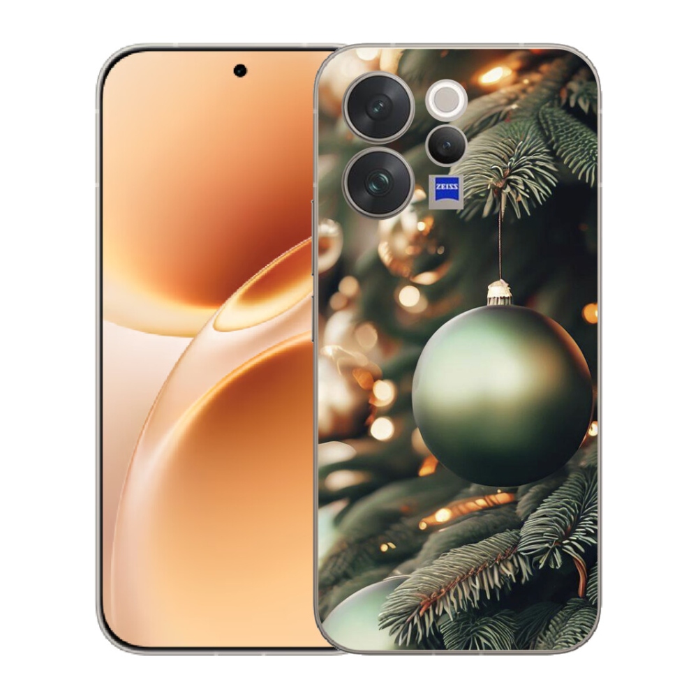 Gélový kryt mmCase na Vivo V70 - vianočné ozdoby 1