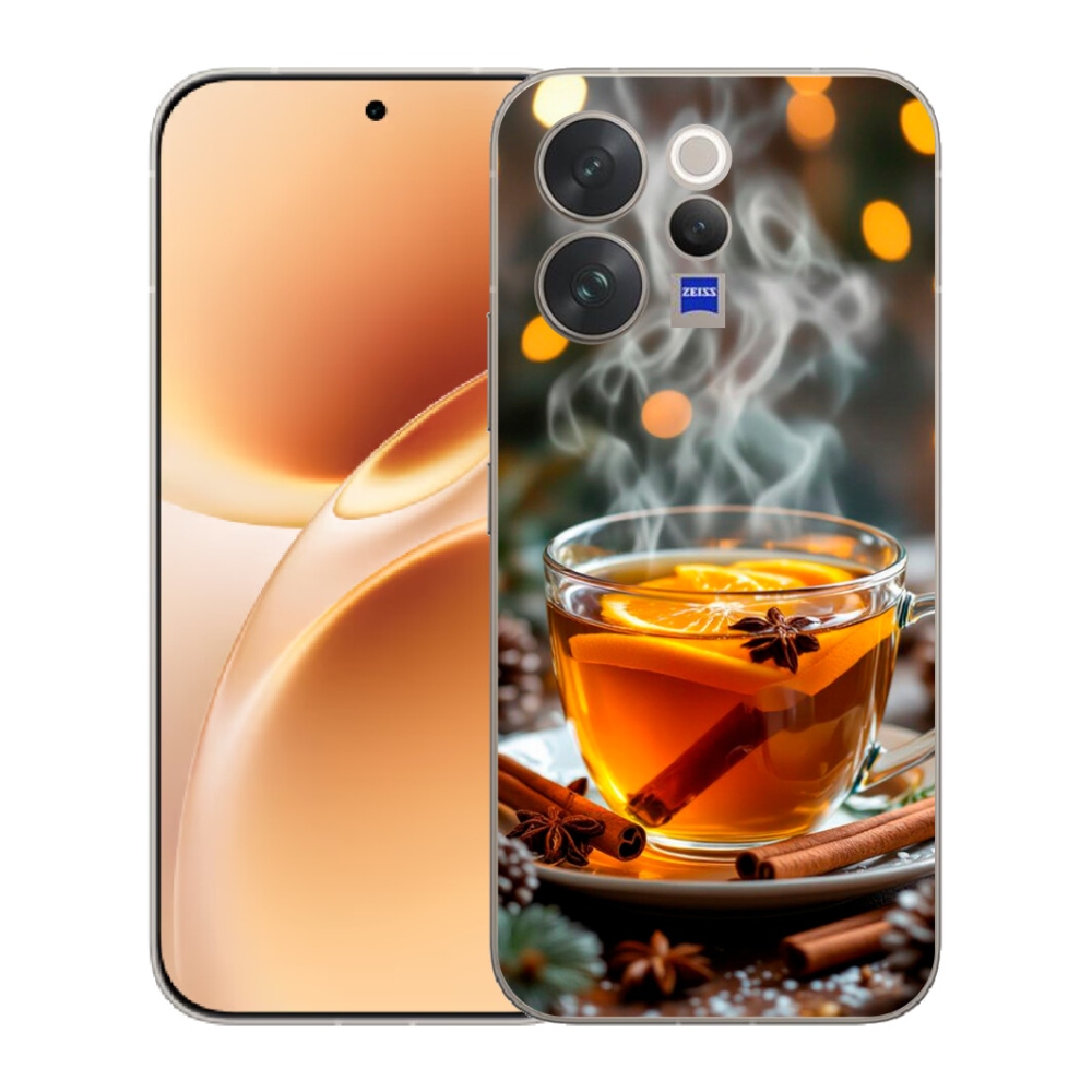 Gélový kryt mmCase na Vivo V70 - vianočný punč