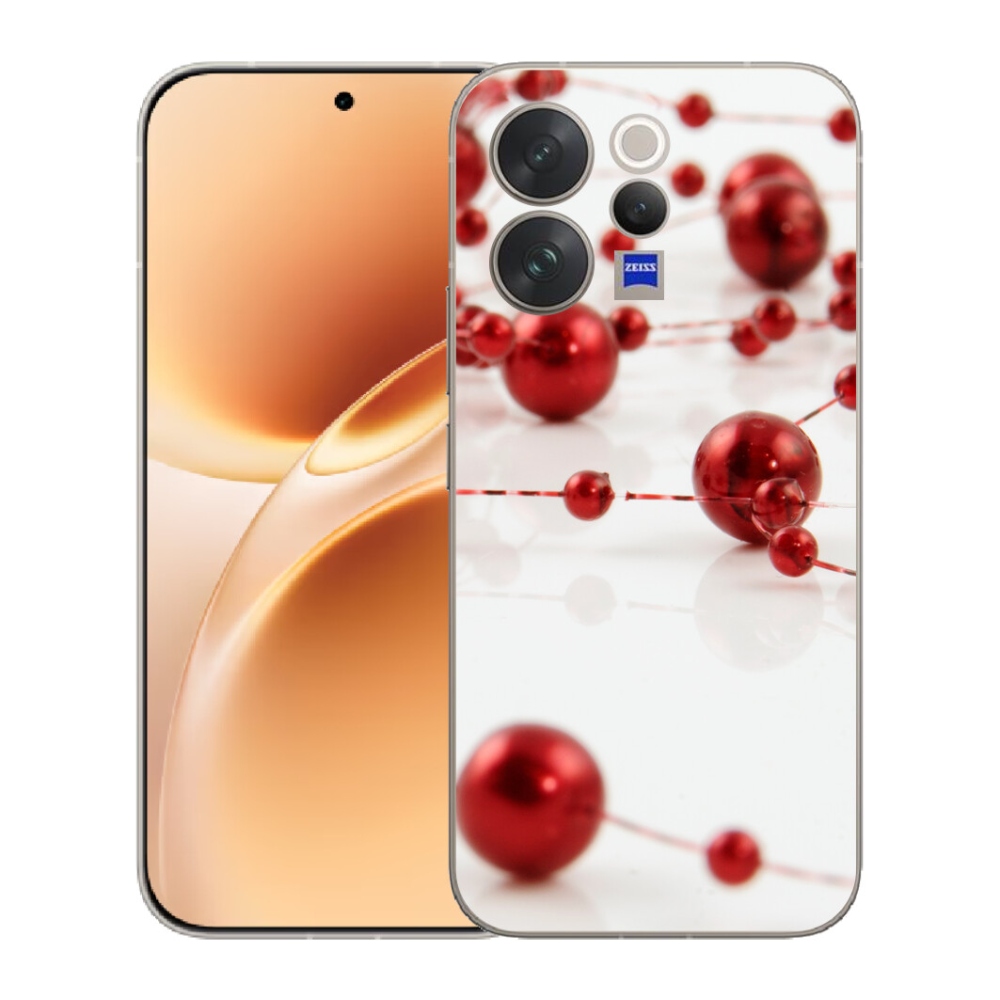 Gélový kryt mmCase na Vivo V70 - vianočná reťaz
