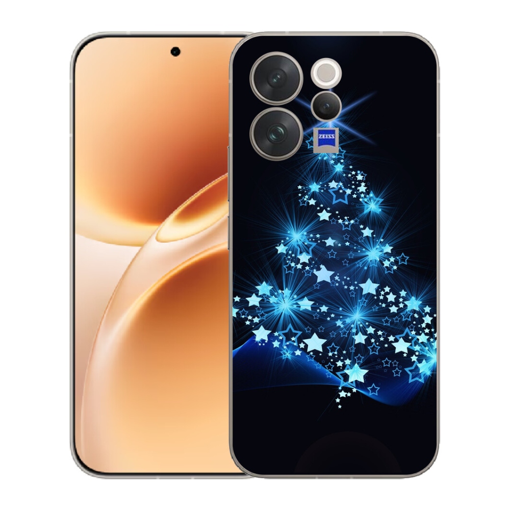 Gélový kryt mmCase na Vivo V70 - vianočný stromček