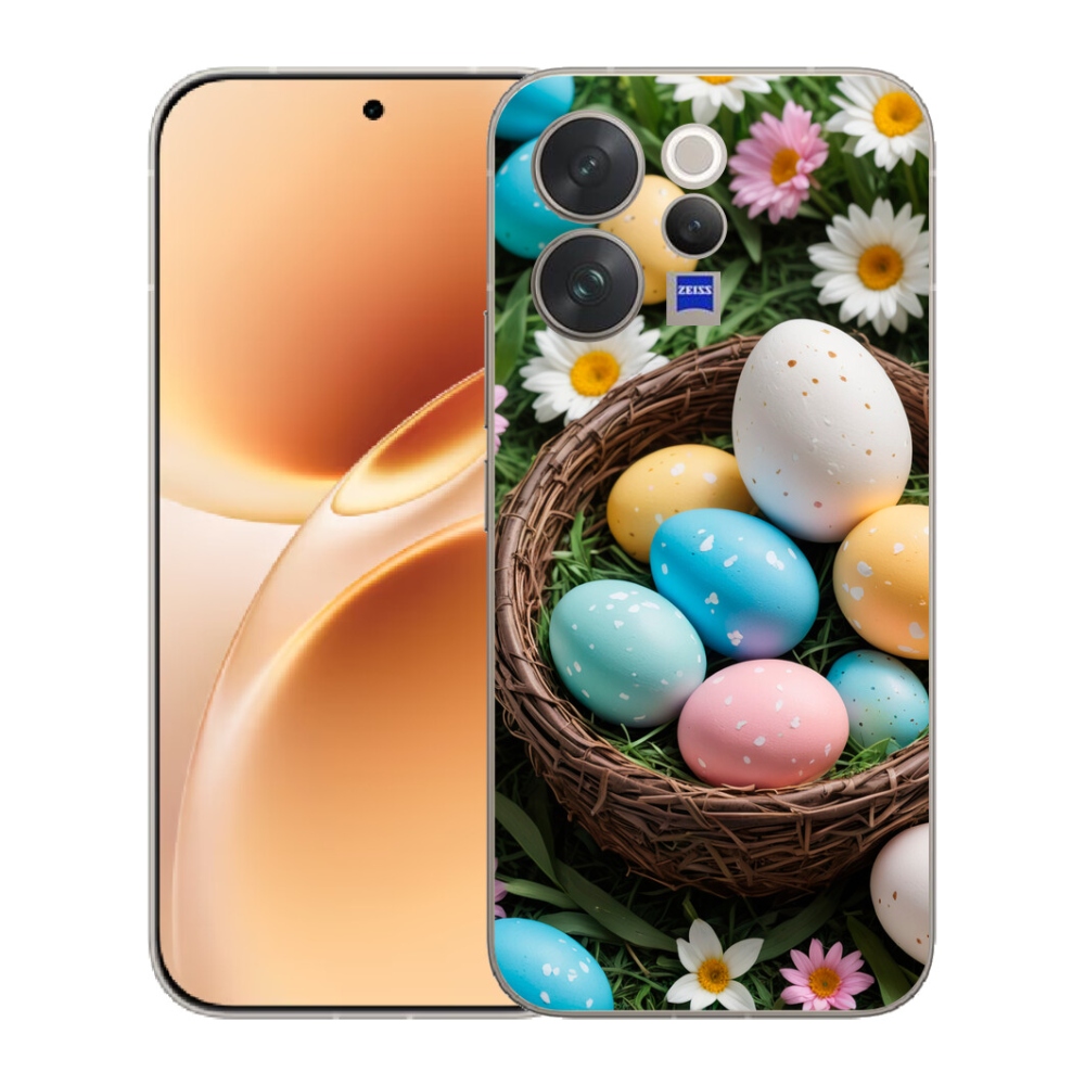 Gélový kryt mmCase na Vivo V70 - veľkonočné vajíčka 2