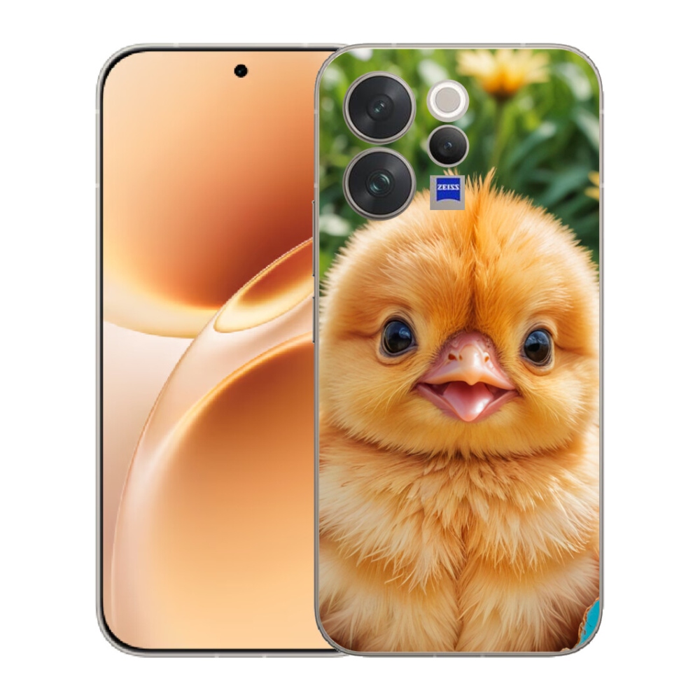 Gélový kryt mmCase na Vivo V70 - veselé kuriatko
