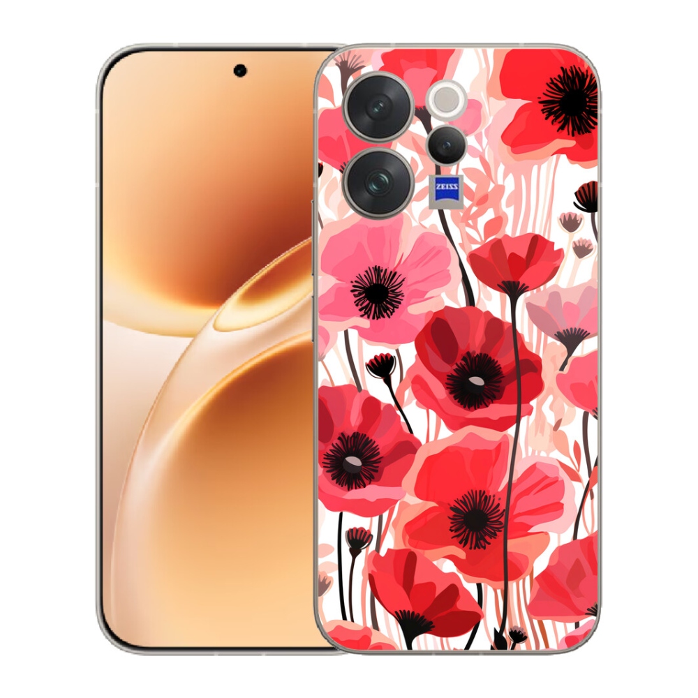 Gélový kryt mmCase na Vivo V70 - vlčí mak 1
