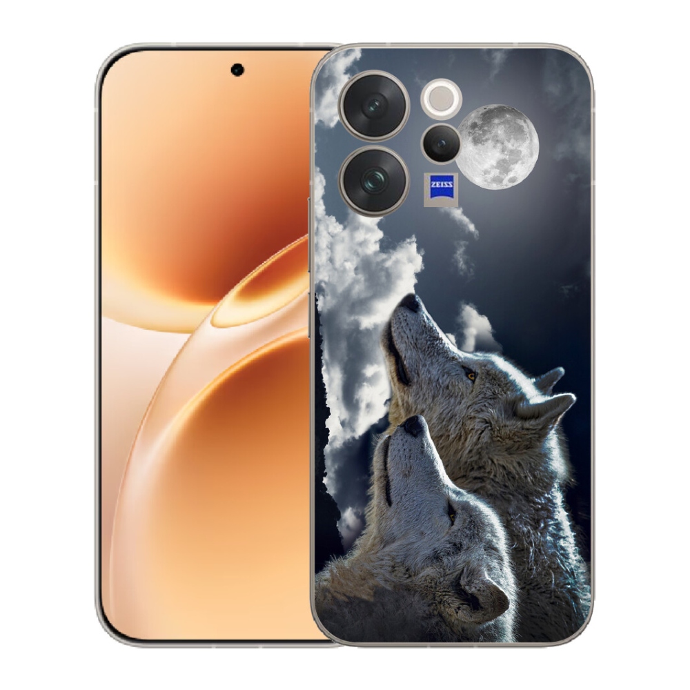 Gélový kryt mmCase na Vivo V70 - vlci
