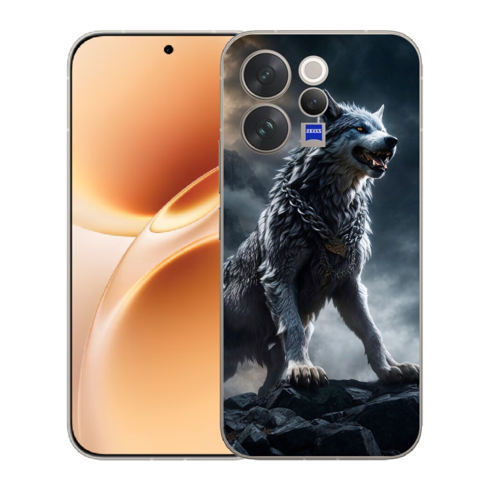 Gélový kryt mmCase na Vivo V70 - vlk 1