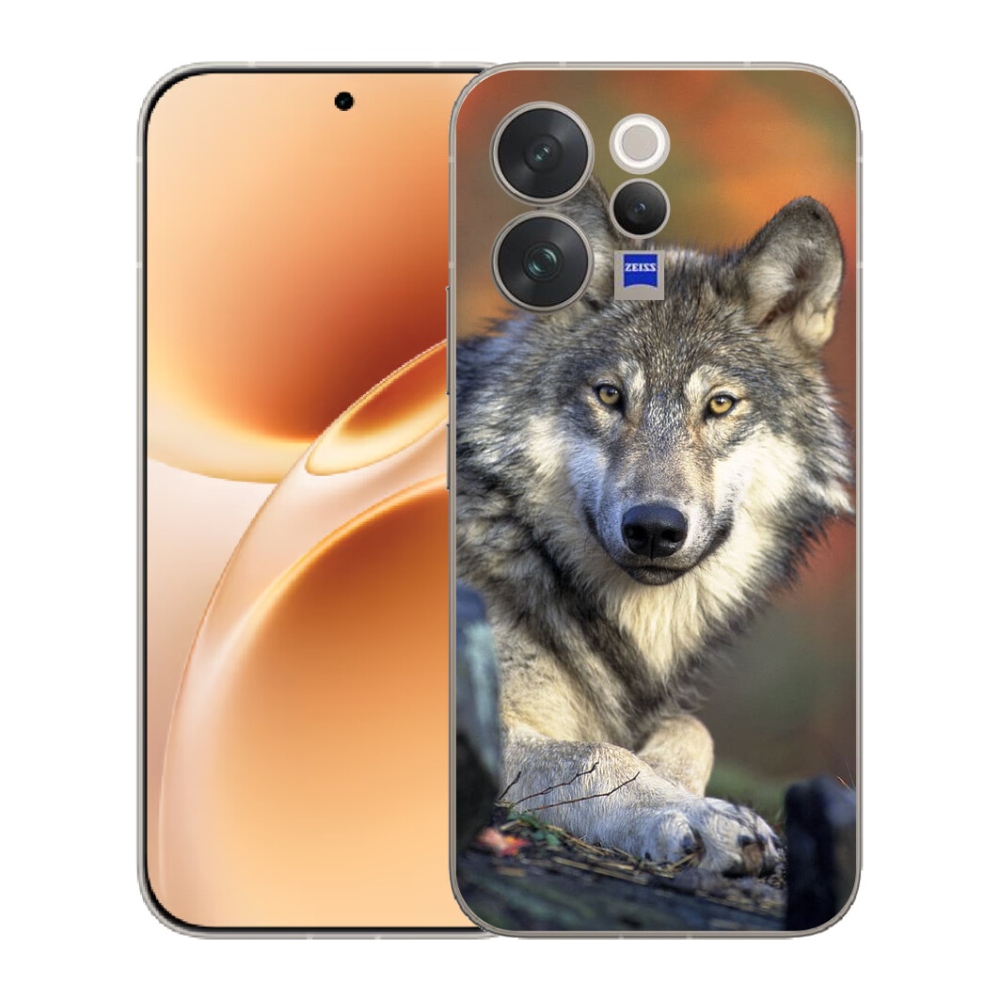 Gélový kryt mmCase na Vivo V70 - vlk
