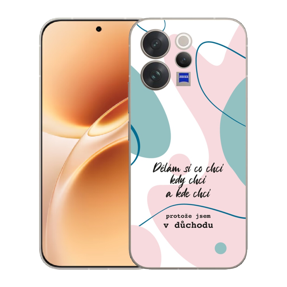 Gélový kryt mmCase na Vivo V70 - vtipný text 10 biele pozadie