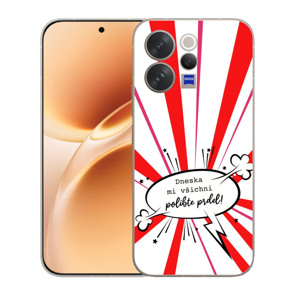 Gélový kryt mmCase na Vivo V70 - vtipný text 15 biele pozadie