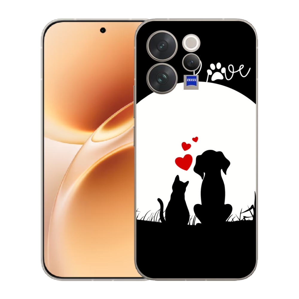 Gélový kryt mmCase na Vivo V70 - zvieracia láska