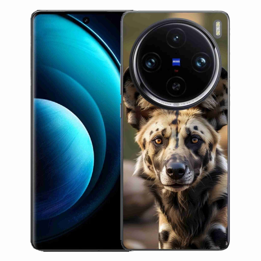 Gélový kryt mmCase na Vivo X100 Pre 5G - africký divoký pes