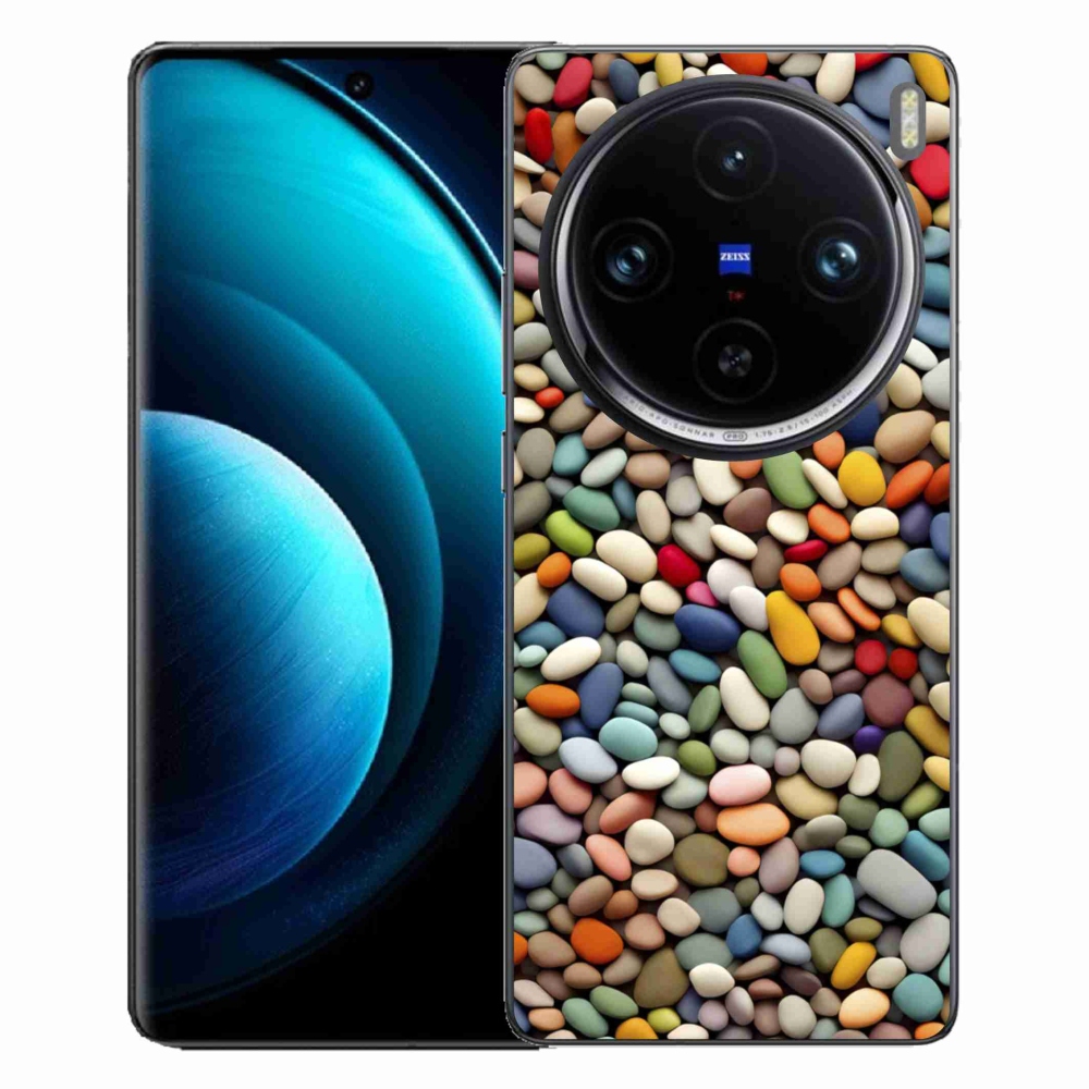 Gélový kryt mmCase na Vivo X100 Pro 5G - farebné kamienky 2