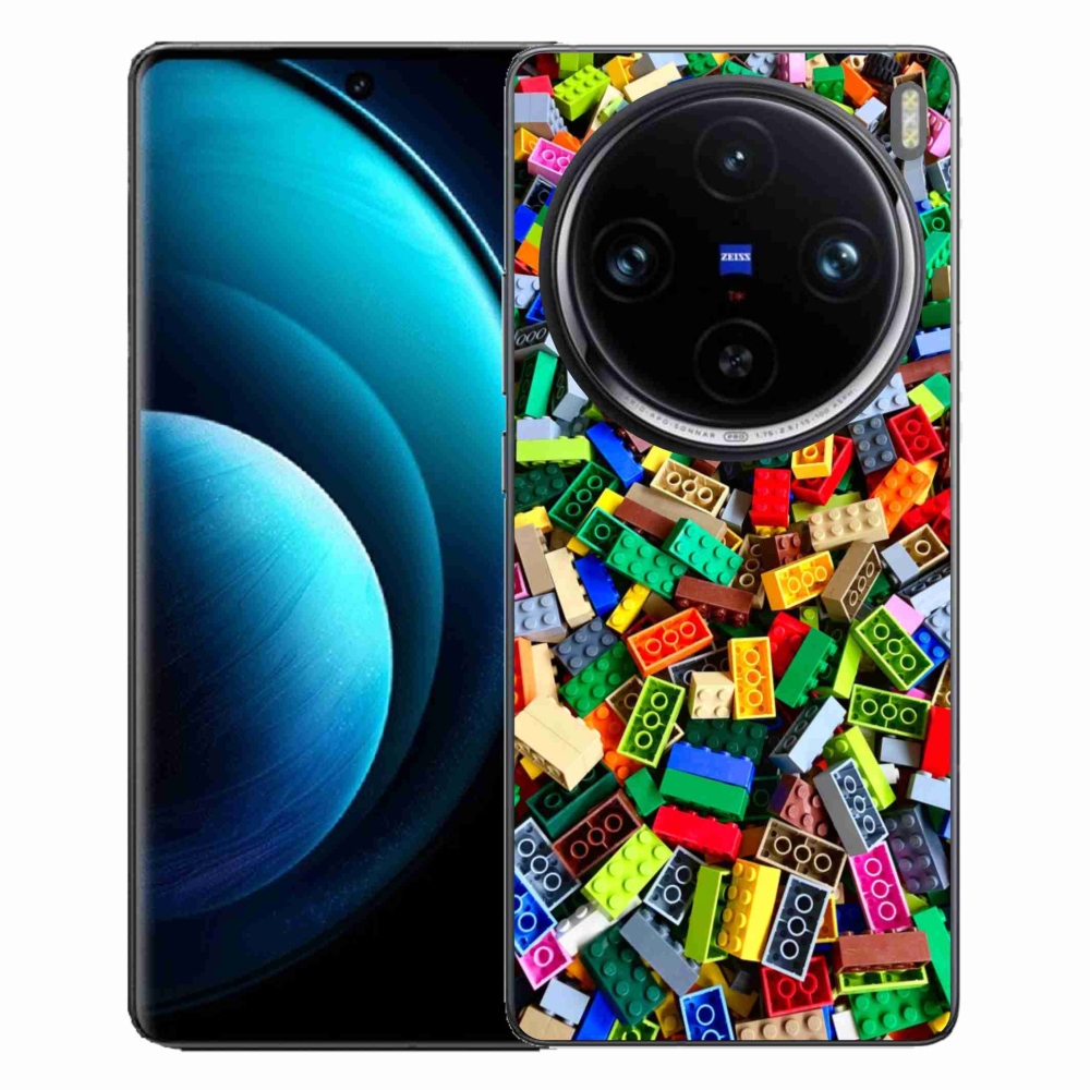 Gélový kryt mmCase na Vivo X100 Pro 5G - farebné stavebné kocky