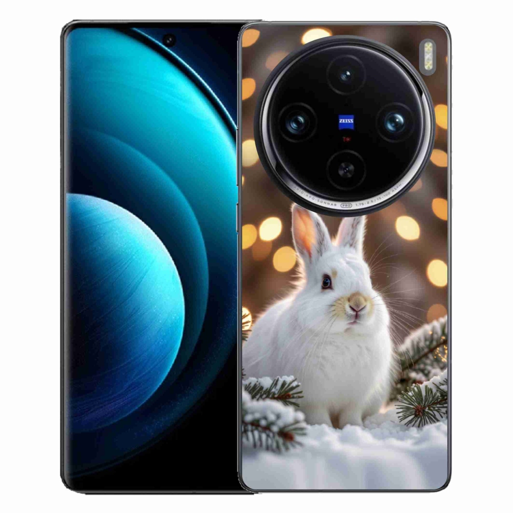 Gélový kryt mmCase na Vivo X100 Pro 5G - biely zajac