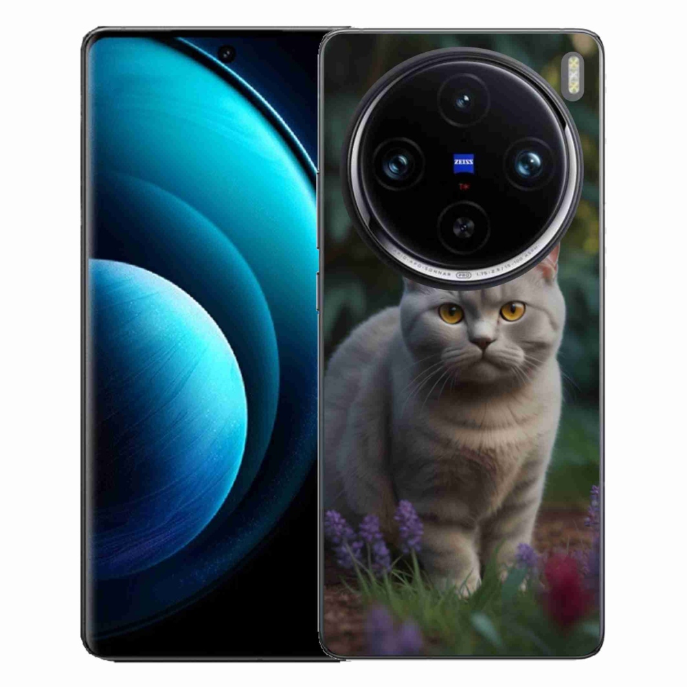 Gélový kryt mmCase na Vivo X100 Pro 5G - britská mačka