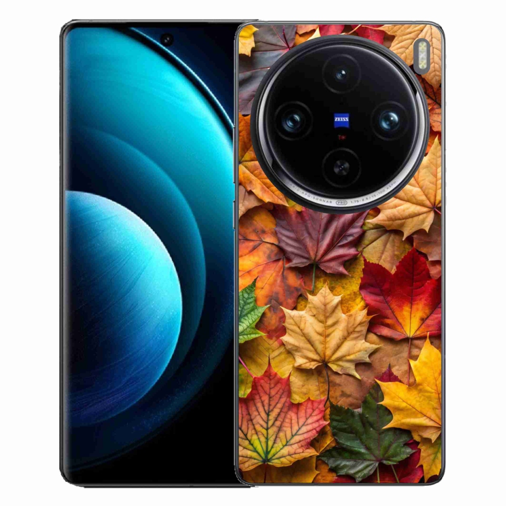 Gélový kryt mmCase na Vivo X100 Pre 5G - javorové listy 2