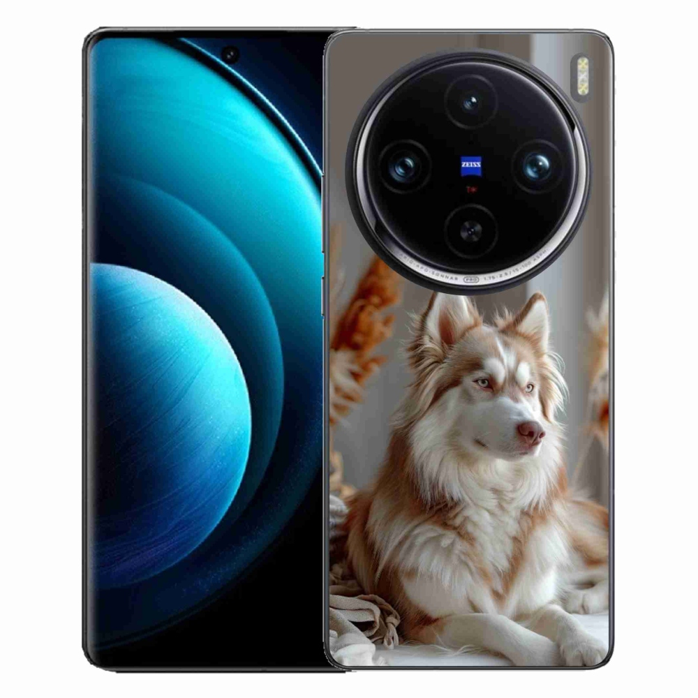Gélový kryt mmCase na Vivo X100 Pro 5G - pokojný sibírsky husky