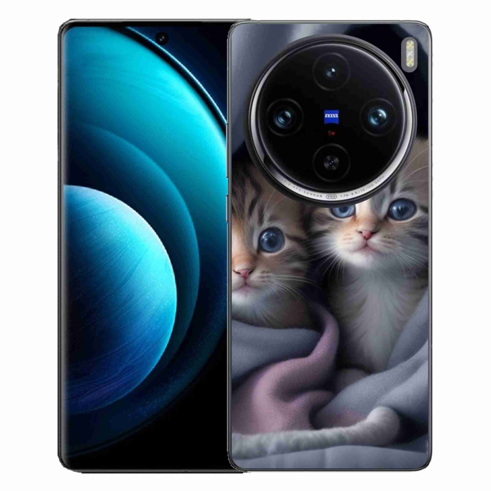 Gélový kryt mmCase na Vivo X100 Pro 5G - mačacie duo 2