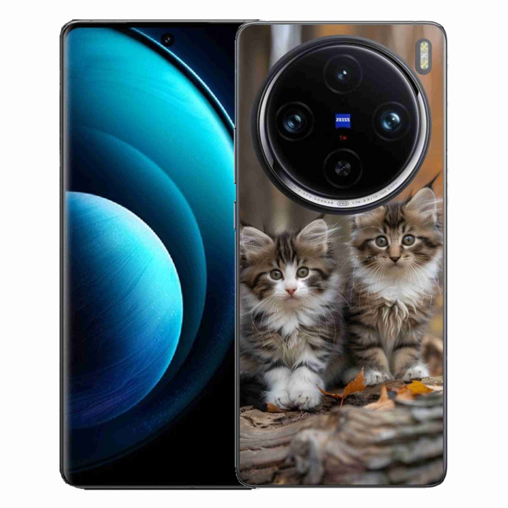 Gélový kryt mmCase na Vivo X100 Pro 5G - mačacie duo 3