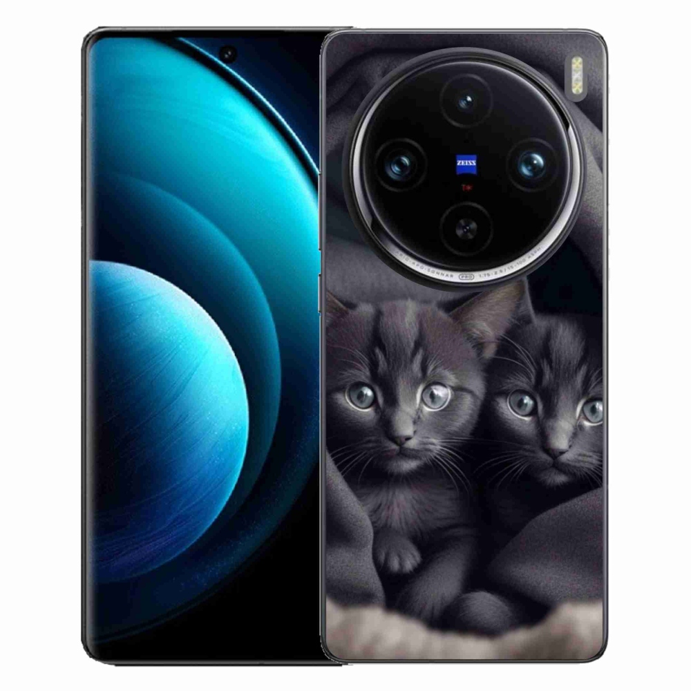 Gélový kryt mmCase na Vivo X100 Pro 5G - mačacie duo