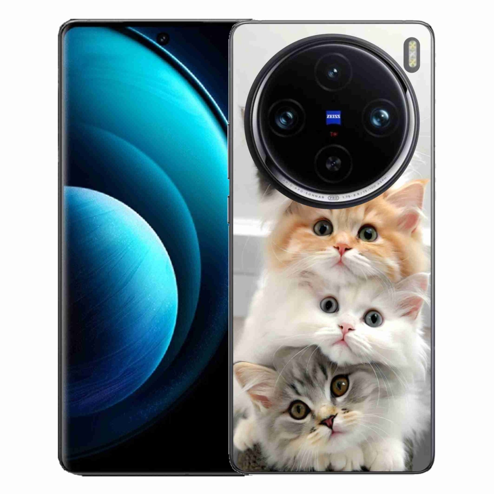 Gélový kryt mmCase na Vivo X100 Pro 5G - mačacia partia