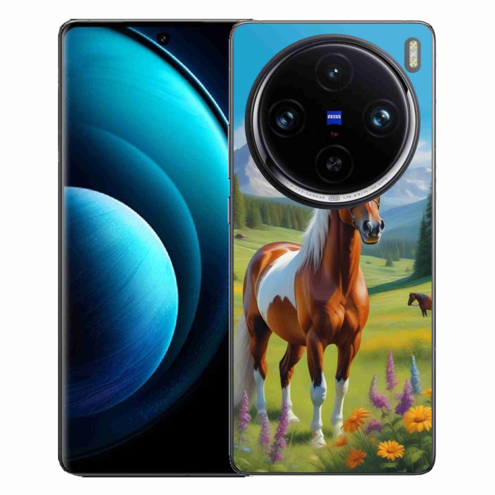 Gélový kryt mmCase na Vivo X100 Pro 5G - kôň na lúke