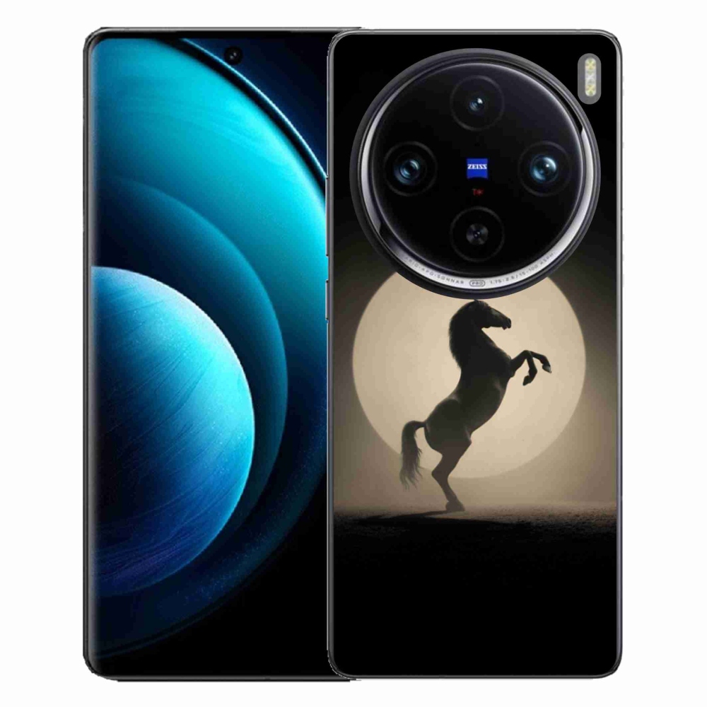 Gélový kryt mmCase na Vivo X100 Pre 5G - kôň v siluete