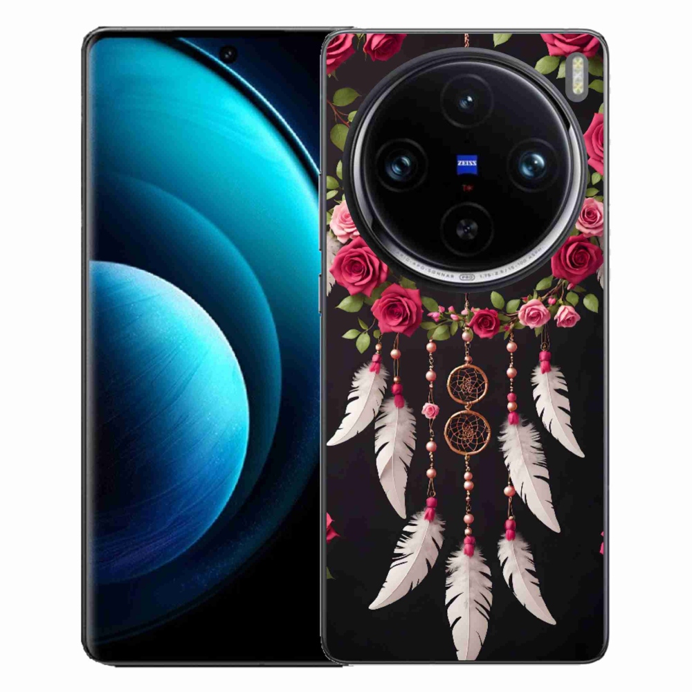 Gélový kryt mmCase na Vivo X100 Pro 5G - lapač snov s ružami