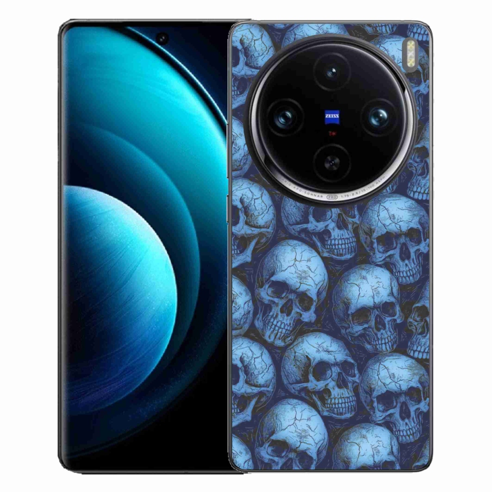 Gélový kryt mmCase na Vivo X100 Pro 5G - lebky