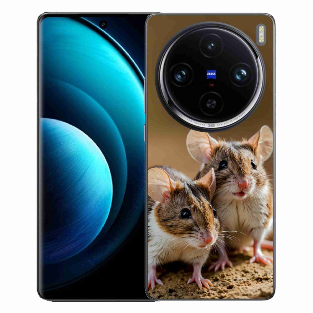 Gélový kryt mmCase na Vivo X100 Pro 5G - myší duo