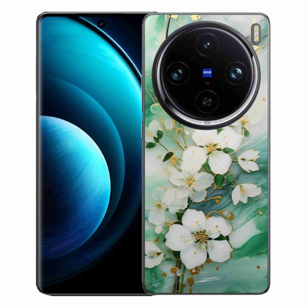 Gélový kryt mmCase na Vivo X100 Pro 5G - nežné kvety