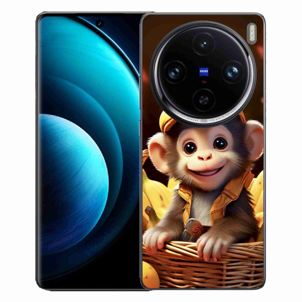 Gélový kryt mmCase na Vivo X100 Pro 5G - opice v košíku