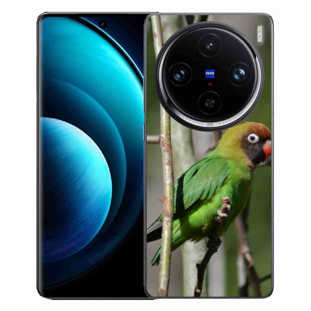 Gélový kryt mmCase na Vivo X100 Pro 5G - papagáj agapornis