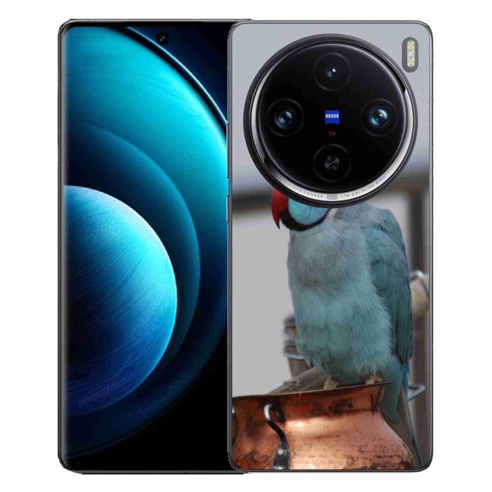 Gélový kryt mmCase na Vivo X100 Pre 5G - papagáj alender modrý