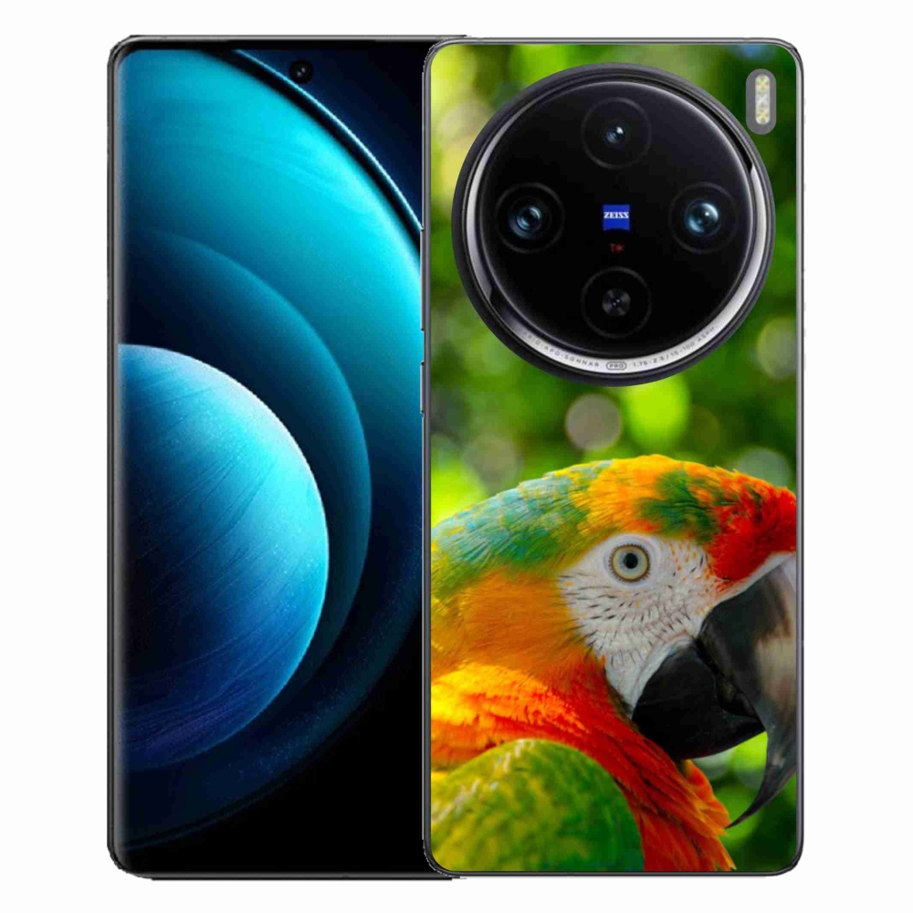 Gélový kryt mmCase na Vivo X100 Pro 5G - papagáj ara 3